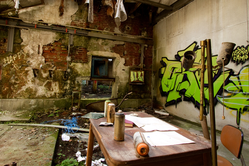 Verlassene Textilfabrik, Bodensee, Oktober 2012 Verlassene Textilfabrik, Bodensee, Oktober 2012