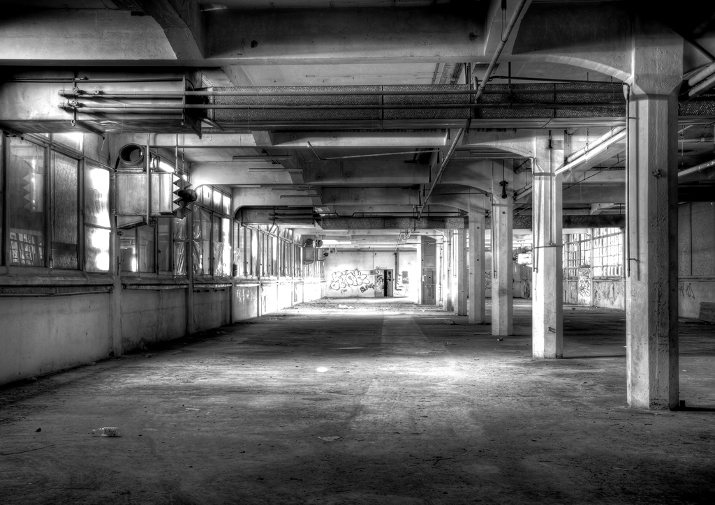 Schuhfabrik Hug & Co, Dulliken, Schweiz lost places - vergessene orte in der schweiz - schuhfabrik hug & co dulliken verlassen hdr hdri schwarz/weiss urban exploration